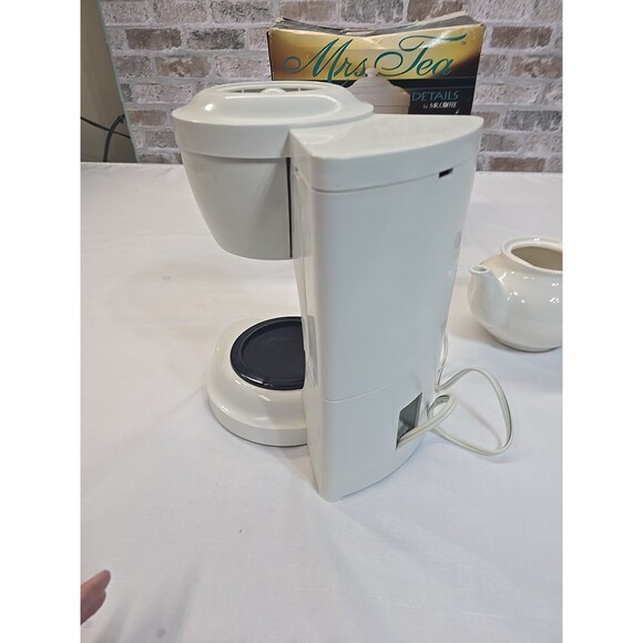 Mrs Tea by Mr Coffee 6 Cup Automatic Hot Tea Maker HTM1D **MISSING LID** - Picture 8 of 16